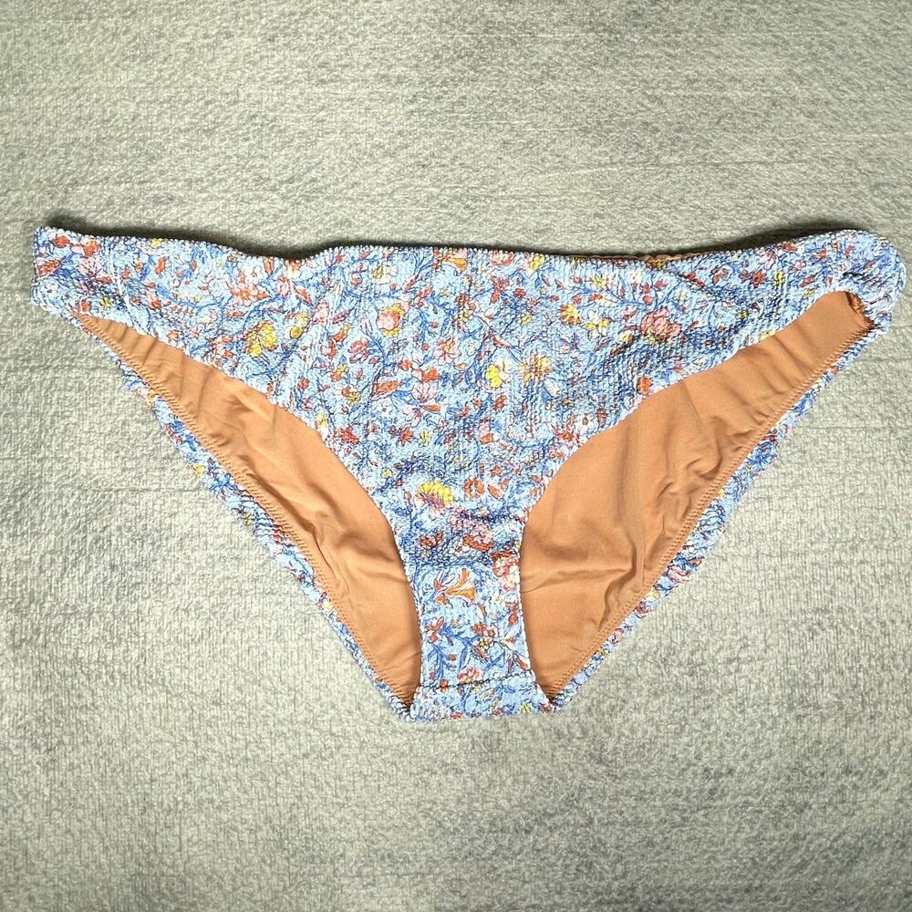 J.Crew Scrunchie hipster bikini bottom in afternoon floral Swimwear 3X BH514 CBR